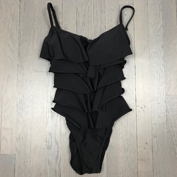 Aqua Green Other - Aqua Green Ruffle One-Piece Bathing Swim Suit